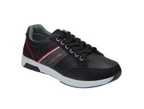 Tsimpolis Shoes JL915 Ανδρικό Sneaker Από Τεχνόδερμα Μαύρο
